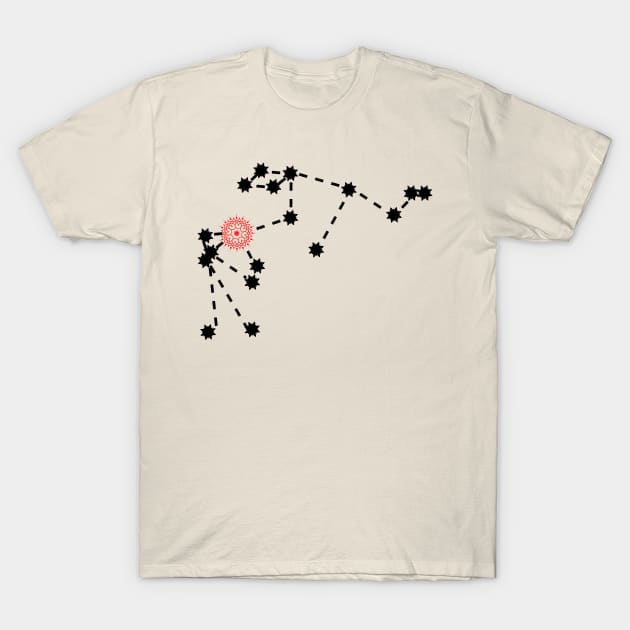 Shatabhisha Nakshatra Hindu Vedic Sidereal Astrology Constellation T-Shirt by EndlessDoodles